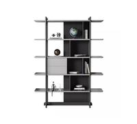 AFGFGHES Étagère À Livres Bibliothèque Murale sur Pied en Acier Inoxydable, étagère de Rangement for Bureau, Salon, Salle d'étude Simple Étagères De Rangement(S:80X40X180cm)