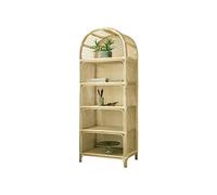 AFGFGHES Étagère À Livres Bibliothèque Nordique en rotin, vitrine en rotin, Armoire de Rangement for Salon Étagères De Rangement