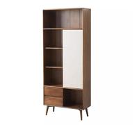 AFGFGHES Étagère À Livres Bibliothèque Tout en Bois Massif, étagère en Bois de frêne, Support de Rangement, présentoir, bibliothèque Nordique Simple Étagères De Rangement(A)