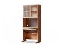 AFGFGHES Étagère À Livres Bureau et bibliothèque en Bois Massif, bibliothèque intégrée en Panneau perforé, Petit Appartement, Bureau d'ordinateur, Table d'étude Étagères De Rangement