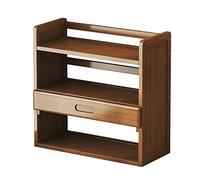 AFGFGHES Étagère À Livres Étagère de Bureau Étagère de Rangement Étagère de Rangement de Bureau Présentoir en Bois Marron Étagères De Rangement