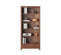 AFGFGHES Étagère À Livres Étagère De Rangement Simple, Meuble D'étude Au Sol, Bibliothèque Murale Rétro Intégrée, Bibliothèque en Chêne Étagères De Rangement(M:85CMX32CMX190CM)