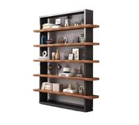 AFGFGHES Étagère À Livres Étagère De Rangement sur Pied en Bois Massif, Présentoir De Bureau, Fer Simple, Style Industriel, Bibliothèque Multicouche for Salon Étagères De Rangement