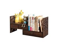 AFGFGHES Étagère À Livres Petite bibliothèque étagère de Bureau étagère Armoire de Rangement réglable Petite bibliothèque Simple avec tiroirs Étagères De Rangement
