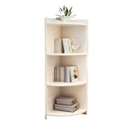 AFGFGHES Étagère À Livres Salon d'angle Multifonctionnel, Bibliothèque Simple, Armoire De Rangement À Couches Intégrée en Bois Massif, Salle D'étude Étagères De Rangement(B)
