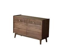 AFGFGHES Meuble De Cuisine Commode Nordique à Six tiroirs en Noyer Noir, Meuble de Rangement for Chambre à Coucher, Buffet de Salon, Meuble décoratif Mural Meuble Buffet