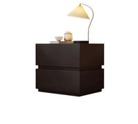 AFGFGHES Night Stands Table de chevet moderne et simple en bois massif casier de rangement pour la maison, la chambre à coucher, table de chevet noire