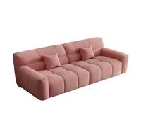 AFGFGHES Petit canapé de couleur crème pour petit appartement, canapé moderne simple en tissu bonbon pour salon (C, 260 cm)