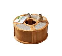 AFGFGHES Petite table basse en bois et rotin avec rangement pour salon, maison, table à thé, table à thé décorative, table de salon