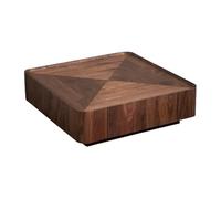 AFGFGHES Petite Table Basse Table Basse Simple en Bois Massif, carrée, Moderne, for canapé, Table d'appoint, en Noyer Noir Tables De Salon
