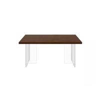 AFGFGHES Table À Manger Table À Manger Suspendue en Bois Massif, Style Rétro du Milieu du Siècle, for Salon, Simple, en Acrylique Table De Cuisine