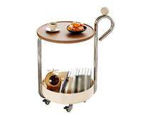 AFGFGHES Table d'appoint de canapé créative et mobile, étagère de rangement, table d'appoint de salon, petit appartement, mini table basse, table d'appoint de salon