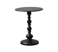 AFGFGHES Table d'appoint de canapé rétro style milieu du siècle pour salon, balcon, simple et tendance, en fer, petite table ronde de salon