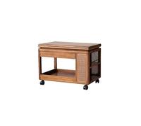 AFGFGHES Table D'appoint De Canapé Table d'appoint de canapé en Bois de Style Chinois, Pliable, Mobile, for Salon, Balcon, Table Basse, Chariot Table D'appoint De Salon