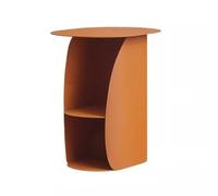 AFGFGHES Table d'appoint de canapé - Tendance nordique - Orange - Table basse moderne et simple en fer pour petit appartement - Table d'appoint de salon