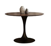 AFGFGHES Table d'appoint pour canapé - Petite table basse en bois - Table basse pour balcon - Simple - Petite table ronde - Table d'appoint de salon (80 x 80 x 73 cm)