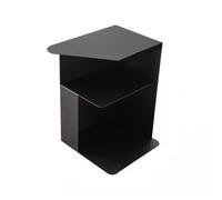 AFGFGHES Table d'appoint tendance en fer pour canapé, table basse créative noire, table de chevet pour chambre à coucher, table d'appoint de salon