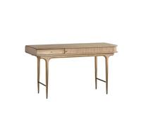 AFGFGHES Table De Bureau Bureau Nordique en Bois Massif, Bureau rétro français en chêne Noir, Bureau d'écriture for la Maison médiévale, Bureau d'ordinateur Bureau avec Rangement(B)