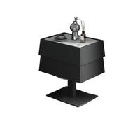 AFGFGHES Tables de chevet en bois massif, minimaliste, en cuir, pour chambre principale, meubles de chambre (01)