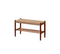 AFGFGHES Tabouret d'entrée en bois massif - Tabouret à langer - Tabouret bas de rangement - Porte d'entrée double couche - Tabouret à chaussures