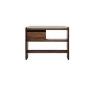 AFGFGHES Tabouret d'entrée tabouret à langer pour entrée de maison en noyer massif noir étagère à chaussures peut s'asseoir et porter des chaussures tabouret à langer tabouret tabouret à chaussures (C