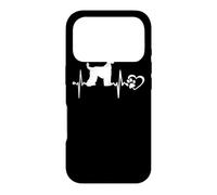 Afghan Hound Dog Heartbeat Paw Love Funny Puppy Lovers Coque pour iPhone 17 Pro