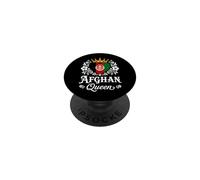 Afghan Queen Afghanistan Flag Proud Afghan Woman PopSockets PopGrip Adhésif
