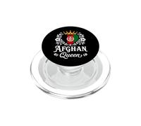 Afghan Queen Afghanistan Flag Proud Afghan Woman PopSockets PopGrip pour MagSafe