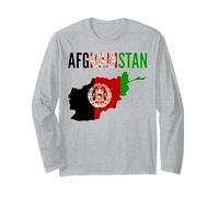 Afghanistan - Drapeau de la Carte de Pays de l'Afghanistan Manche Longue