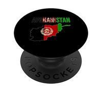Afghanistan - Drapeau de la Carte de Pays de l'Afghanistan PopSockets PopGrip Adhésif
