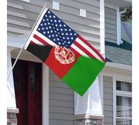 Afghanistan Vintage Et Amérique Afghane Bannière Résistant Aux Intempéries Drapeau Décoratif Drapeaux Pour Bar Maison Intérieur 3X5Ft