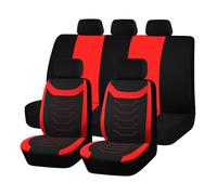 AFGJHYT Housses de Siège Auto Complètes pour Lamborghini Sesto Elemento Veneno Centenario Sian Countach LPI 800-4, Revêtement Imperméable en Oxford, Compatible Airbag pour Voiture SUV,C Red