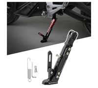 AFGJHYT Support Latéral Moto pour Peugeot Pulsion 125 2020-2023, Béquille Latérale Réglable Aluminium, Béquille latérale avec verrou à Ressort, Base Antidérapante Large,A Black