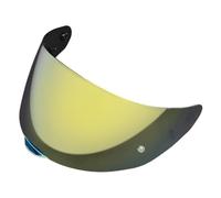 AFGJHYT Visière Casque Moto pour LS2 FF352 FF802 Rookie Flash 5-Tooth Ratchet, visière intégrale Anti-UV à Changement Rapide, écran résistant aux Rayures, visière Anti-buée pour Casque,C Gold
