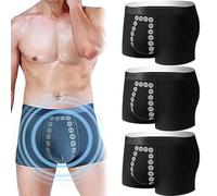 AFGQIANG Sous-vêtements de thérapie magnétique de massage pour hommes, sous-vêtements de thérapie magnétique de massage énergétique, sous-vêtements pour hommes, sous-vêtements pour hommes, boxer de