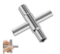 afhgdjr Clé Carrée 4 Voies,CléS CarréEs, Quatre Tailles 6,5 Mm / 7 Mm / 8 Mm / 9 Mm,Clé CarréE Universelle,Pour D'Armoire De BoîTe De Compteur De Gaz D'Eau éLectrique