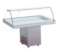 Afi Collin Lucy Vitrine Réfrigérée à Poissons Inox - L 940 mm