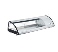 Afi Collin Lucy Vitrine Réfrigérée à Poser Portes Coulissantes GN 1/3 - L 1131 à 1483 mm