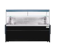 Afi Collin Lucy Vitrine Réfrigérée Horizontale Noire Vitre Droite - L 1340 à 2590 mm