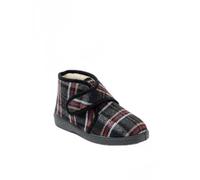 Afibel - Chaussons Montants Grande Largeur Fourrés Mixtes Chaussures Gris Polyester