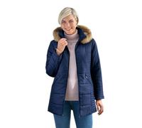 Afibel - La Parka Matelassée Femme Bleu Polyester - Taille : 38/40