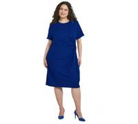 Afibel Robe Courte Unie drapée Effet Cache-Ventre