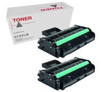 Aficio SP201N SP204SN SP203S SP211 407999 407254 Lot de 2 cartouches de toner compatibles Ricoh Aficio SP 201E, SP 201HE de haute qualité