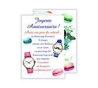 afie 69-3921 Carte 3 Volets Joyeux Anniversaire avec un peu de Retard