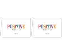 AFIE 69-5153 Carte Positive Vibes Only Pour Toi Lettres en Or Doré Brillant pour Femme Fille Pensée Encouragements Réussite Rétablissement Format Horizontal avec Enveloppe Blanche Format 17,5x12cm