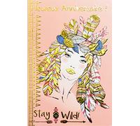 Afie Carte Double Heureux Anniversaire avec Dorure Or Motif Femme Fille Coiffure - Meilleurs Vœux - Enveloppe Incluse - Message Original - Fabriquée en France 69-4023