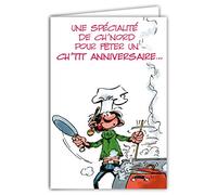 Afie Carte régionnale 59 NORD Gaston Lagaffe Bon Anniversaire ; Cuisine ; Spécialités ; Recette ; Maroilles ; Bière ;