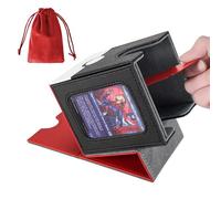 AFIING Boîte de pont MTG pour affichage Commander, boîtier de pont pour cartes convient à 100 cartes à double manche, boîte de rangement pour cartes Magic Commander TCG avec 2 intercalaires