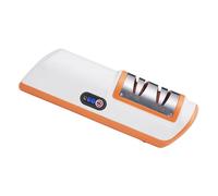 Afilador Eléctrico De Cortadores Y Limas - 19x5,5 Cm Acero Inoxidable Y ABS | Afilador Automático USB Con Batería 2000 MAh - 3 Etapas Para Sierras, Tijeras, Cuchillas, Maquinillas De Afeitar, Jardín,