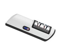 Afilador Eléctrico De Cortadores Y Limas - 19x5,5 Cm Acero Inoxidable Y ABS | Afilador Automático USB Con Batería 2000 MAh - 3 Etapas Para Sierras, Tijeras, Cuchillas, Maquinillas De Afeitar, Jardín,